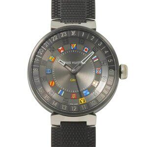 LOUIS VUITTON Tambour Moon Dual Time GMT QA097 Quarts Mens Watch 90282585